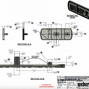 m02-3 Heat-Resistant Aluminum Nameplates for Outdoor Power Equipment