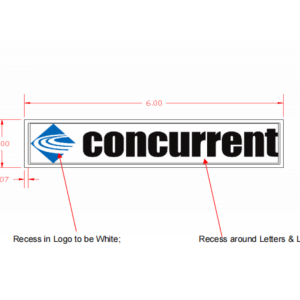 01-2 Matte Black Custom Metal Nameplates for Industrial Computing & Servers