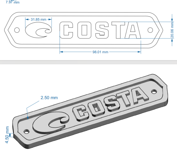Metal Nameplates for Retail Display Fixtures