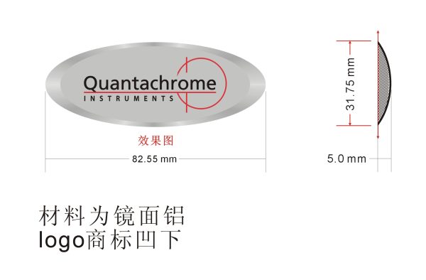 Aluminum Stamped Branding Plates for Laboratory Analyzers and Material Characterization Equipment